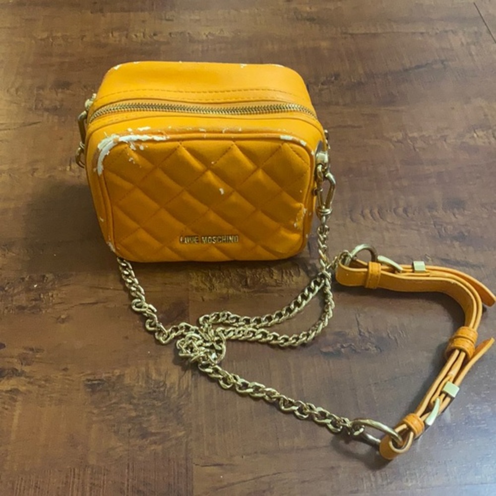 Love moschino orange cross body bag